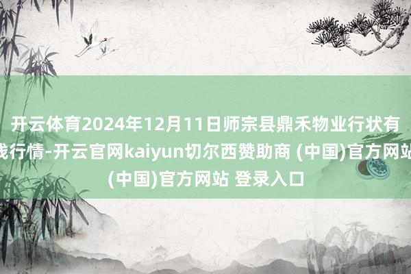 开云体育2024年12月11日师宗县鼎禾物业行状有限公司价钱行情-开云官网kaiyun切尔西赞助商 (中国)官方网站 登录入口