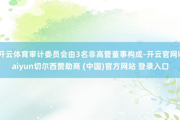 开云体育审计委员会由3名非高管董事构成-开云官网kaiyun切尔西赞助商 (中国)官方网站 登录入口