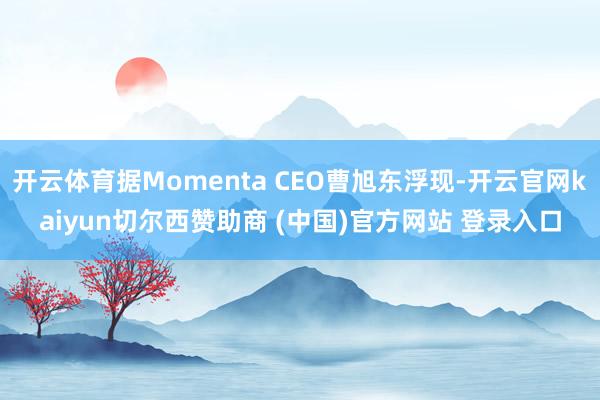 开云体育据Momenta CEO曹旭东浮现-开云官网kaiyun切尔西赞助商 (中国)官方网站 登录入口