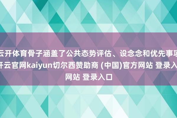 云开体育骨子涵盖了公共态势评估、设念念和优先事项-开云官网kaiyun切尔西赞助商 (中国)官方网站 登录入口
