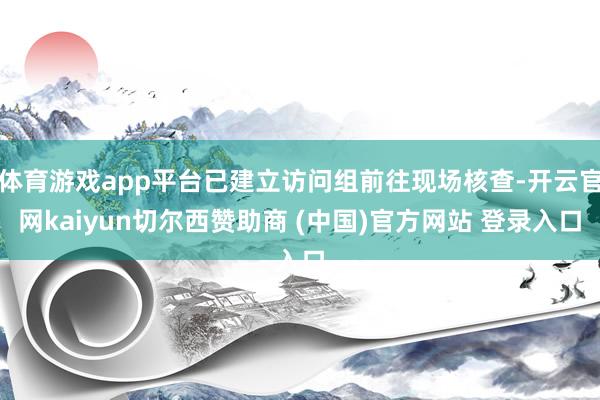 体育游戏app平台已建立访问组前往现场核查-开云官网kaiyun切尔西赞助商 (中国)官方网站 登录入口