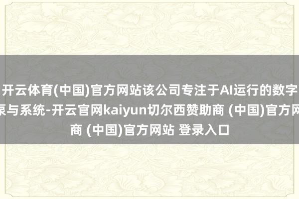 开云体育(中国)官方网站该公司专注于AI运行的数字营销和智能泵与系统-开云官网kaiyun切尔西赞助商 (中国)官方网站 登录入口