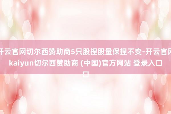 开云官网切尔西赞助商5只股捏股量保捏不变-开云官网kaiyun切尔西赞助商 (中国)官方网站 登录入口